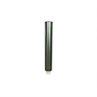 San Jamar Pull-Type Foam Beverage Cup Dispenser, 4-10 oz., 23-1/2 Inch Tube, Stainless Steel