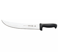 Mundial 12-Inch Cimeter Butcher Knife with High-Carbon No-Stain Blade and Black Polypropylene Handle