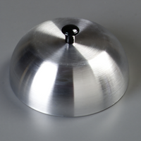 Carlisle 6 Inch Aluminum Burger Cover with Heat-Resistant Bakelite Knob