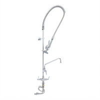 T&S Brass EasyInstall Single-Hole Deck-Mount Pre-Rinse Unit with 8-Inch Add-On Faucet