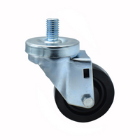 BK Resources 3SBR-5ST-LDP Shelf Casters & Leveling Feet