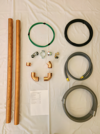 RATIONAL iVario Installation Kit for Water Connection, Hardwiring, and Copper Drain Line