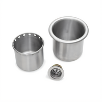 John Boos Drop-In Dipper Well with Stainless Steel Insert and Basket Drain