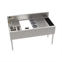 Krowne MoveWell Adaptive Station Bin with Legs, 48 Inch W x 24 Inch D x 36-1/2 Inch H, Stainless Steel