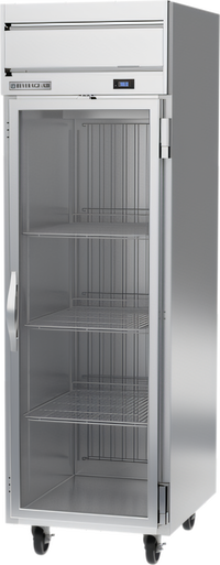 Beverage-Air Horizon Series HRS1HC-1G One-Section Reach-In Refrigerator with Glass Door, 22.28 Cu. Ft., Top-Mounted Self-Contained Refrigeration