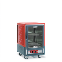 Metro C5 3 Series Half-Height Heated Holding Cabinet with Clear Polycarbonate Door and Shelves Only