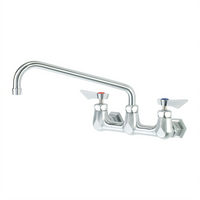 Krowne Diamond Series Wall-Mounted Faucet with 8-Inch Centers and 12-Inch Swing Spout