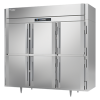 Victory UltraSpec Extra-Wide Three-Section Reach-In Freezer with Solid Half Doors, Standard Depth
