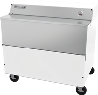 Beverage-Air SMF49HC-1-W 49 Inch White Single-Access Forced-Air School Milk Cooler, 19.66 Cu. Ft.