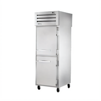 True Spec Series Pass-Thru One-Section Reach-In Refrigerator with 2 Front and 2 Rear Half Doors