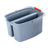 Rubbermaid Commercial Double Pail Mop Bucket, 19 Quart, Gray