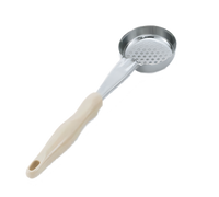 Vollrath Jacob's Pride® 3 oz Perforated Round Bowl Spoodle Portion Control Serving Spoon with Ivory Handle