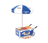 Mini Countertop Hot Dog Steamer Cart with Adjustable Thermostat, 120V