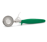 Hamilton Beach Commercial #12 Stainless Steel Disher/Portion Scoop with Microban Ergo Handle, Green, 2-3 oz