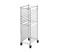 Channel 403AKD Knock-Down Aluminum End-Load Bun Pan Rack with 5-Inch Casters