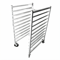 Full-Size Mobile Aluminum Side-Load Pan Rack, 9-Pan Capacity