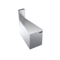 Krowne Royal Series Front Corner Underbar Angle Filler, 24-Inch Deep, 15° Angle, Stainless Steel