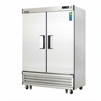 Everest Refrigeration EBR2 Two-Section Bottom Mount Reach-In Refrigerator, 50 Cu. Ft., Stainless Steel