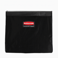Rubbermaid Commercial Products Executive Collapsible Basket X-Cart Laundry Cart Replacement Bag, 8 Bushel, Vinyl, Black