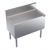 Krowne Royal Series Built-In Underbar Ice Bin/Cocktail Unit with 10-Circuit Cold Plate, 36 Inch Wide