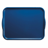 Cambro Camtray® Rectangular Fiberglass Cafeteria Tray with Handles, 15 x 20 Inches, Amazon Blue