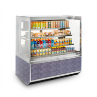 Federal Industries Italian Glass Series See-Thru Self-Service Refrigerated Display Case, 36 Inch Floor Model, 2-Tier