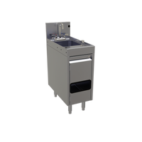 Glastender Door-Style Underbar Hand Sink Unit with Cabinet Base, 12