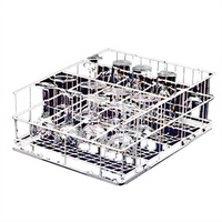 Jet-Tech 16-Compartment Polyamide Glass Rack for F-16DP & 727 Dishwashers