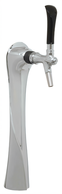 Perlick Lucky Style Air-Cooled Direct Draw Beer Dispensing Kit, 1-Faucet, Polished Chrome, Field Installation Kit