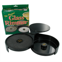 Spill-Stop 2-Tier Plastic Margarita Glass Rimmer, Salt and Lime Juice, Fits 6-1/4-Inch Glasses