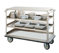 FWE Queen Mary Stainless Steel Utility Cart with 4 Shelves