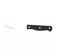 American Metalcraft KNF8 Jumbo Black POM Full Tang Rounded Tip Steak Knife, 5-Inch Blade