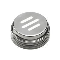 American Metalcraft 4407T Contemporary Stainless Steel Replacement Slotted Spice Shaker Top for 4407