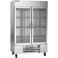 Beverage-Air Horizon Series Two-Section Reach-In Glass Door Freezer, 46.2 Cu. Ft.