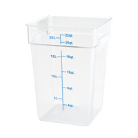 Winco PTSC-22 Commercial Food Storage Containers Case of 6