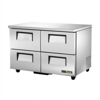 True 48-Inch 4-Drawer 2-Section Undercounter Refrigerator