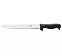 Mundial 10-Inch Hollow Edge Slicing Knife with Black Polypropylene Handle