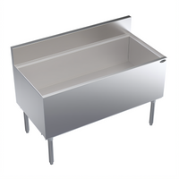 Krowne Royal Series 48-Inch Underbar Ice Bin/Cocktail Unit with 10-Circuit Cold Plate, 184-Lb Capacity