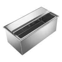 Heavy-Duty Drop-In Ice Bin with 8-Circuit Cold Plate and Sliding Cover
