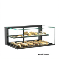 Structural Concepts Reveal® Countertop Full-Service Non-Refrigerated Pastry Display Case with Rear Sliding Doors