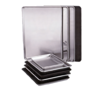 Vollrath Wear-Ever Half-Size Heavy-Duty Aluminum Sheet Pan, 13 Gauge, Open Bead, Uncoated