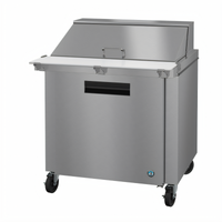 Hoshizaki Steelheart SR36B-15M 36-Inch Mega Top Prep Refrigerator, 1 Section, 15 1/6-Pan, Self-Contained Rear-Mounted