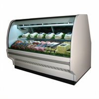 Howard-McCray 40E Series 75.5-Inch Remote Curved Glass Deli Meat & Cheese Service Case