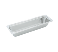 Vollrath Miramar Decorative 1/2 Size Long Food Pan, 4.4 Qt, Stainless Steel