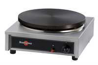 Krampouz Single Countertop Gas Crepe Maker with 15-3/4 Inch Cast Iron Griddle
