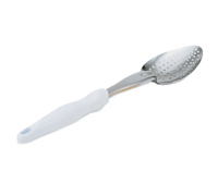 Vollrath Ergo Grip Heavy Duty Perforated Serving Spoon with White Nylon Handle, 13-13/16 Inch