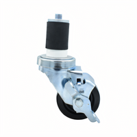 BK Resources 3SBR-RA-LDP-TLB Shelf Casters & Leveling Feet
