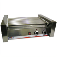 Benchmark 20 Hot Dog Roller Grill with Dual Heat Controls and Removable Drip Tray