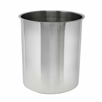 12 Qt Round Stainless Steel Bain Marie Pot, 10-Inch Diameter