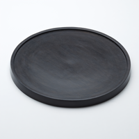 American Metalcraft Upton Collection 13-Inch Round Espresso-Finished Acacia Wood Display Plate